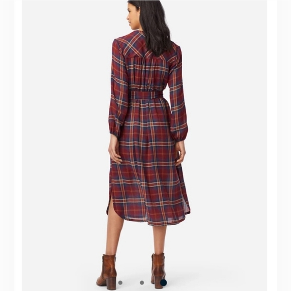 NWT Pendleton long-sleeve button-up plaid dress - Picture 3 of 12